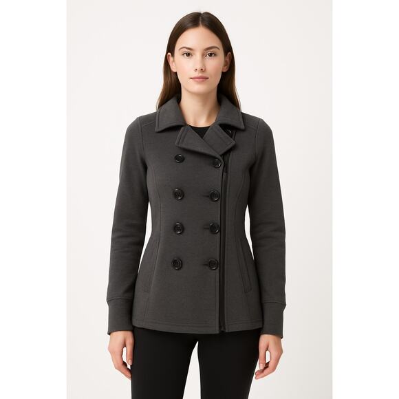 Athleisure Double Breasted Gray Jacket MPG Sport Size Small - Picture 1 of 9